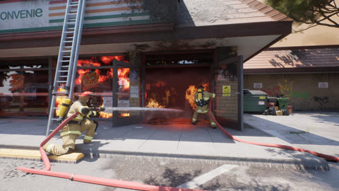 Firefighters Code Red gameplay screenshot 3 — realistic firefighting simulation