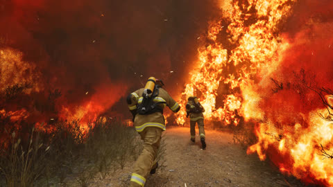 Firefighters Code Red gameplay screenshot 10 — realistic firefighting simulation