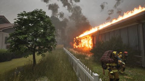 Firefighters Code Red gameplay screenshot 11 — realistic firefighting simulation
